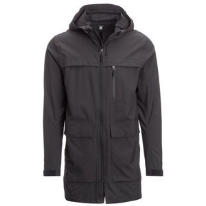 Ibex Charcoal Hooded Raincoat for Men